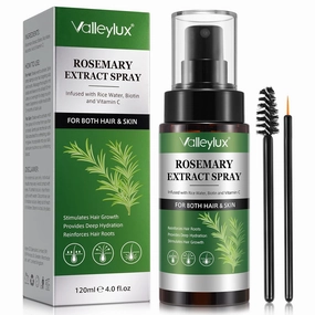 Hair Growth Oil Spray for Hair | Rosemary Ricewater Non-Greasy Summer Spray with Biotin, Vitamin C, Provides Deep Hydration, Reinforces Hair Roots 4.0 fl.oz
