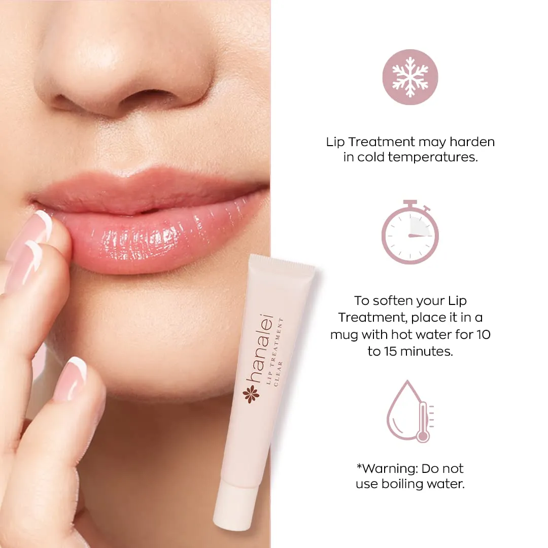 Hanalei Lip Treatment for Dry, Chapped Lips – Intensive Overnight Moisturizer with Kukui Oil, Shea Butter & Grapeseed Oil – Hydrating Balm for Healing Cracks – Rose Pink Tint, 15g – Cruelty-Free