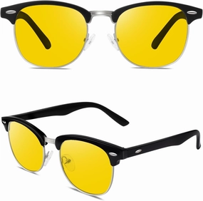 Happy Store CN56 Vintage Inspired Classic Horn Rimmed Nerd UV400 Clear Lens Glasses