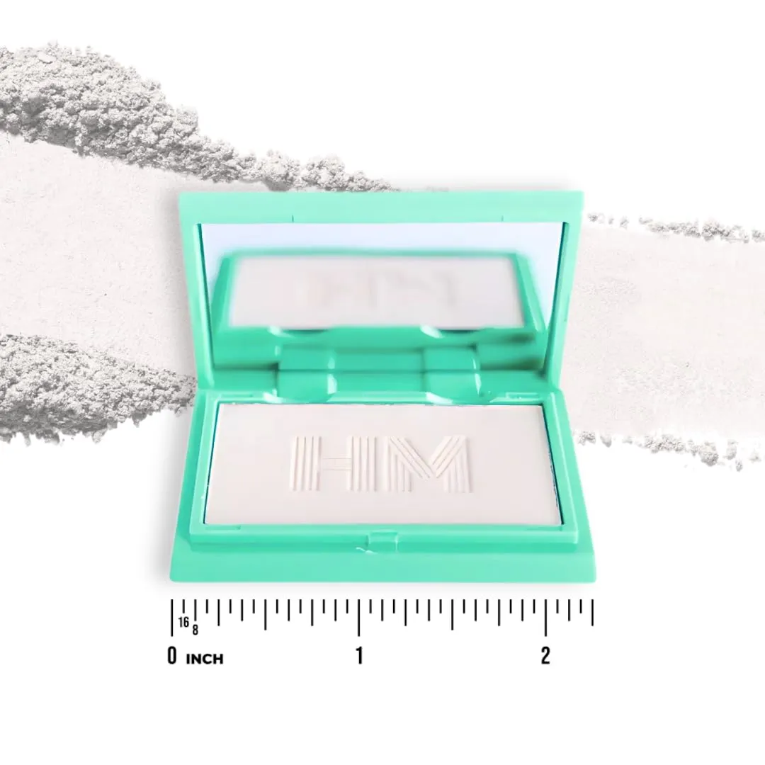 Haute Minute Translucent Smooth Setting Vegan Pressed Powder Makeup and Blurring Face Powder Foundation Full Coverage — Perfect for Travel Size Make Up, Talc-Free, For Oily & Dry Skin with Mirror