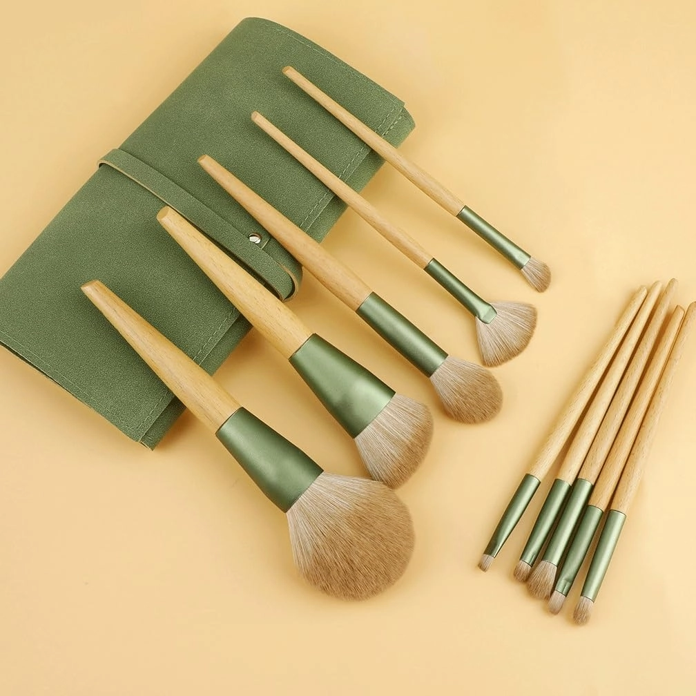 HBJWOV 10 Pieces of Makeup Brush Set Super Soft Powder Blusher Powder Brush Eye Shadow Brush Cosmetic Brush