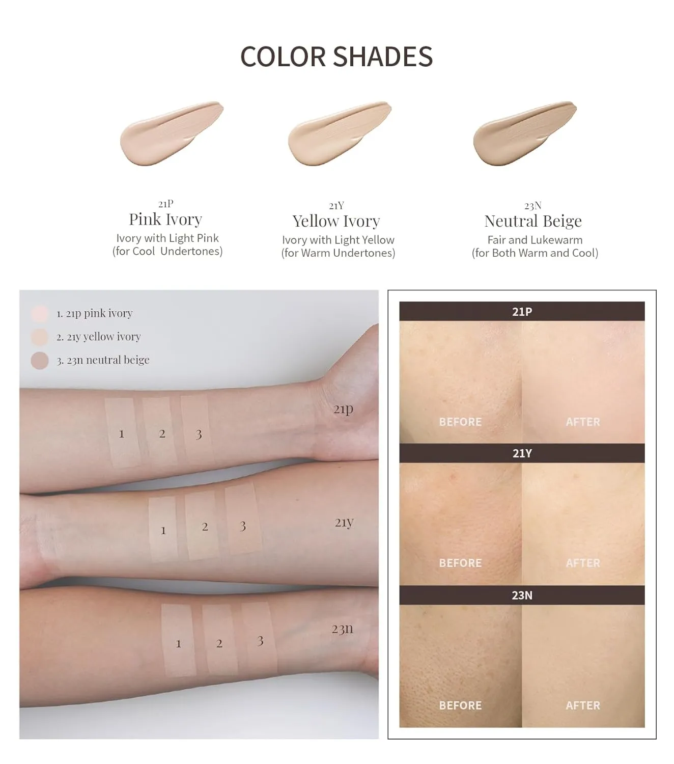 Heart Percent Dote on Mood Layer Cushion SPF 50 /PA    with Refill, Satin Glow Silky Flawless Finish Full Coverage Advanced Skincare Foundation (#21P)