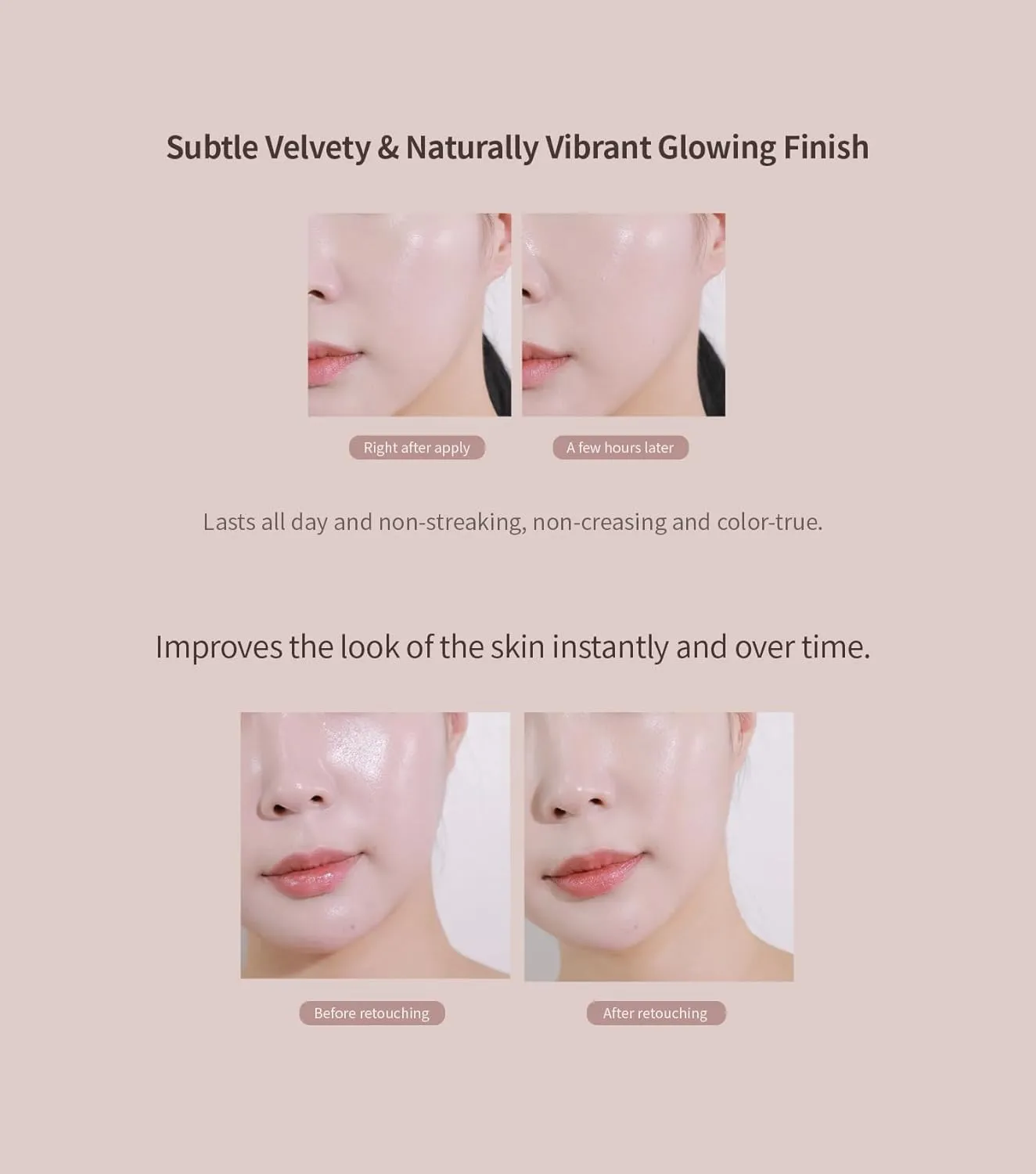 Heart Percent Dote on Mood Layer Cushion SPF 50 /PA    with Refill, Satin Glow Silky Flawless Finish Full Coverage Advanced Skincare Foundation (#21P)
