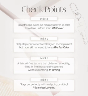 Heart Percent Dote On Mood All Cover Lip Base, Comfortable & Flawless Lip Tone & Texture Correction w/Lightweight Texture, #04. Nudy Salmon
