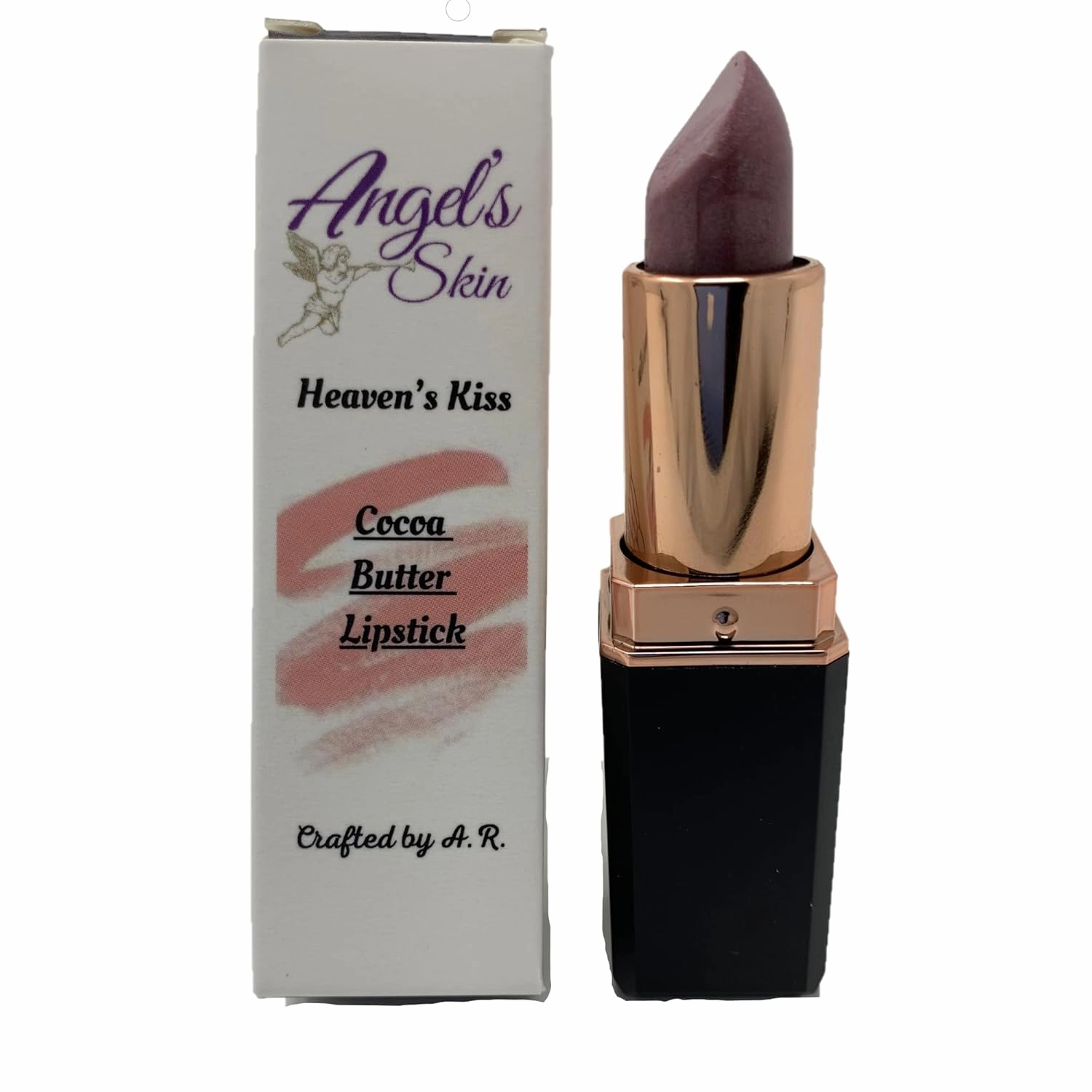 Heaven’s Kiss Cocoa Butter Lipstick | Moisturizing Shiny Lipstick | Angel’s Skin (Orange-licious)