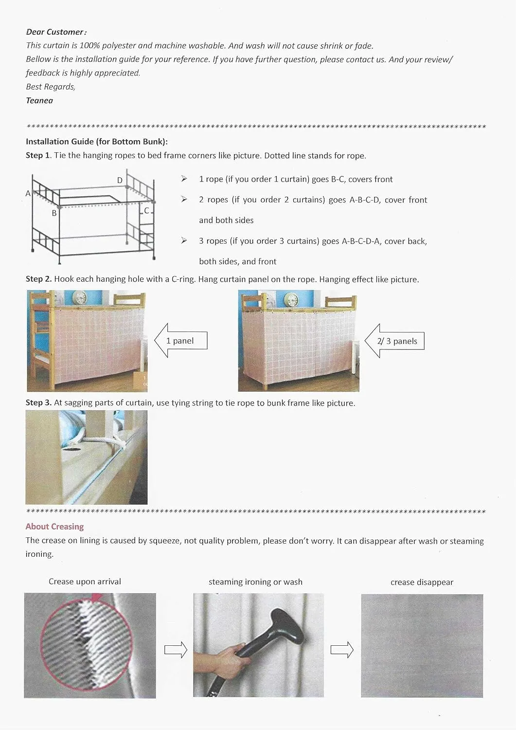 Heavy-Duty Blackout Bottom Bunk Bed Curtains Privacy Canopy Twin Size for Home Dorm, 2 Panels, Pink