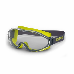 HexArmor LT300 Goggles, TruShield, Clear, Cloth Strap