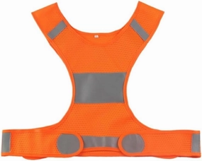 Hi Vis Vests, Side Opening Short Night Running Walking Cycling Sports Vest Reflective Safety Vest