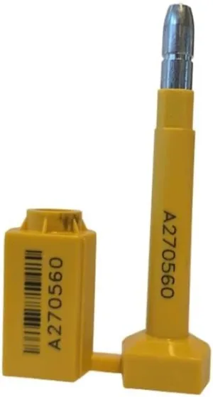 High-Security Bolt Seal HK, 600 Pack– Yellow, Numbered   Barcode | ISO 17712 “H” & C-TPAT Certified | Tamper-Proof for Cargo & Truck Doors | Ships Quick from USA
