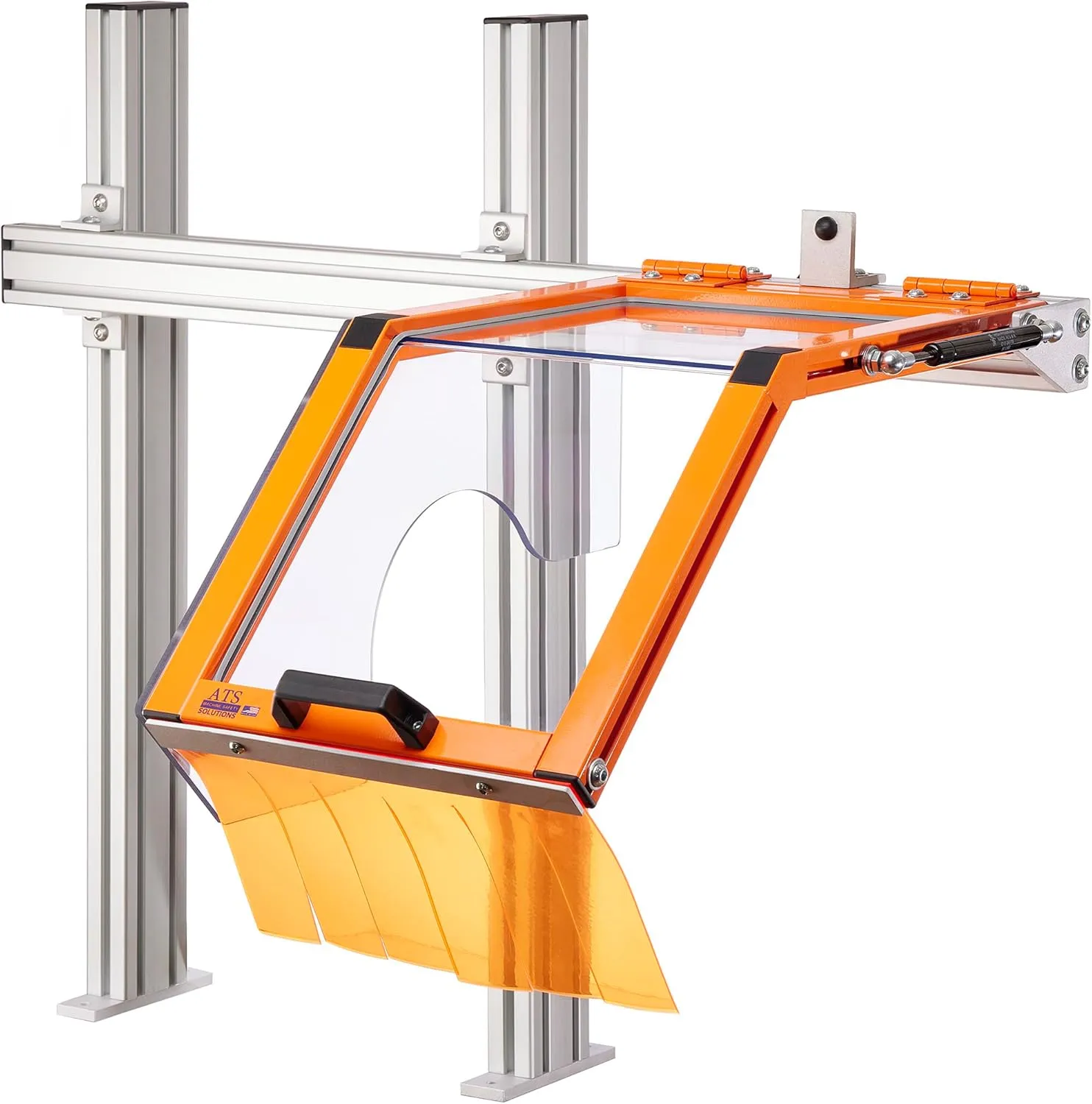 Hinged Lathe Guard for Hardinge HLV/Toolroom Lathes, 12” Wide, Interlocked Model. Part # LG-TR2-SK1 by ATS MACHINE SAFETY SOLUTIONS