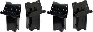 HME High-Strength Welded Construction Durable Multi-Use Platform Brackets 4 Pack - For Use with Hunting Blinds, Play Sets, Tree Houses