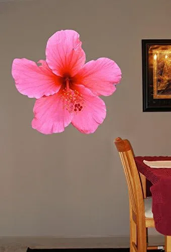 Hollis Pink Hibiscus Wall Decal Cutout 34.5"x36"
