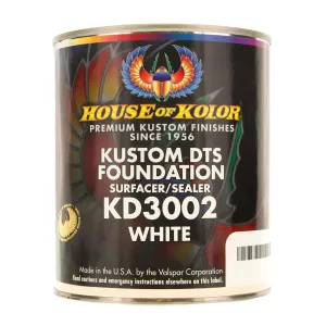 House Kolor Kustom DTS Epoxy Surfacer Sealer Kit, White, Pt# Kd3002