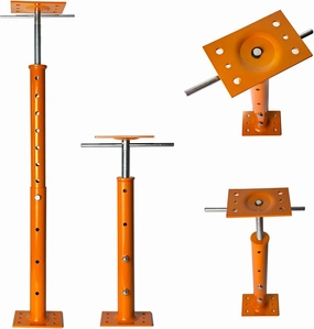 House Jacks for Leveling, Adjustable Jack Post 19" -38" Basement Floor Jack, Screw Floor Jack Post Supports Stabilizer Jacks for House Foundation, Stairs, Porches, Roof Beams