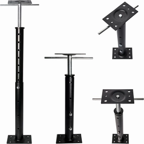 House Jacks for Leveling, Adjustable Jack Post 19" -38" Basement Floor Jack, Screw Floor Jack Post Supports Stabilizer Jacks for House Foundation, Stairs, Porches, Roof Beams