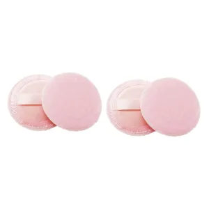Housoutil 16 Pcs Loose Powder Puff Face Powder Puffs for Loose Powder Ribbon Face Soft Sponge Loose Face Powder Round Puff Babe Bust Dust Powder Extra Large Powder Puff Net Jumbo Gloss Pink