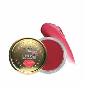 HR Organics Beetroot Lip & Cheek Tint Balm For Women Helps Lighten Dark Lips Edible Formulation Helps Nourish & Hydrate Dry Chapped Lips (15 Grm)