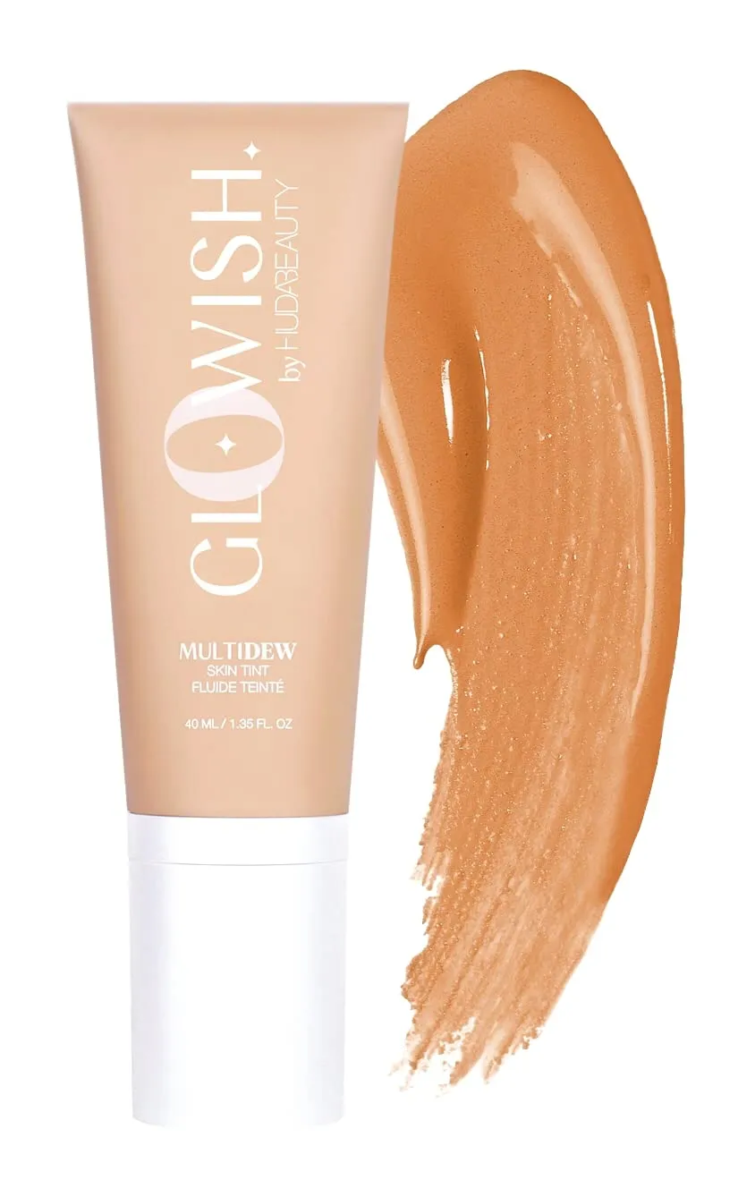 HUDA BEAUTY GloWish Multidew Vegan Skin Tint Foundation 04 Light Medium