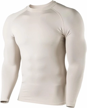 HUGE SPORTS Men's Thermal Base Layer Top for Winter Moisture Wicking Athletic Shirts for Skiing Running Workout