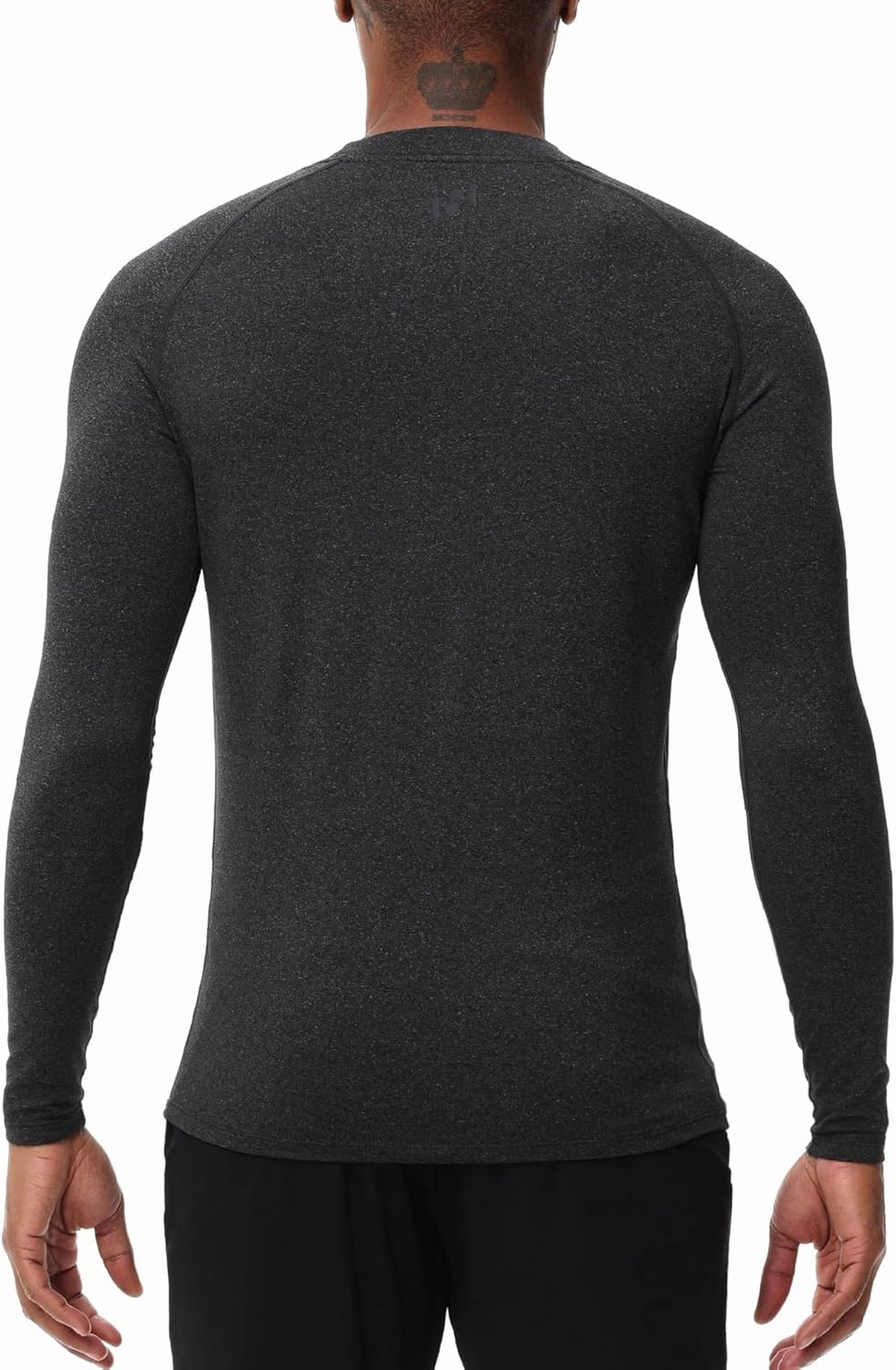 HUGE SPORTS Men's Thermal Base Layer Top for Winter Moisture Wicking Athletic Shirts for Skiing Running Workout