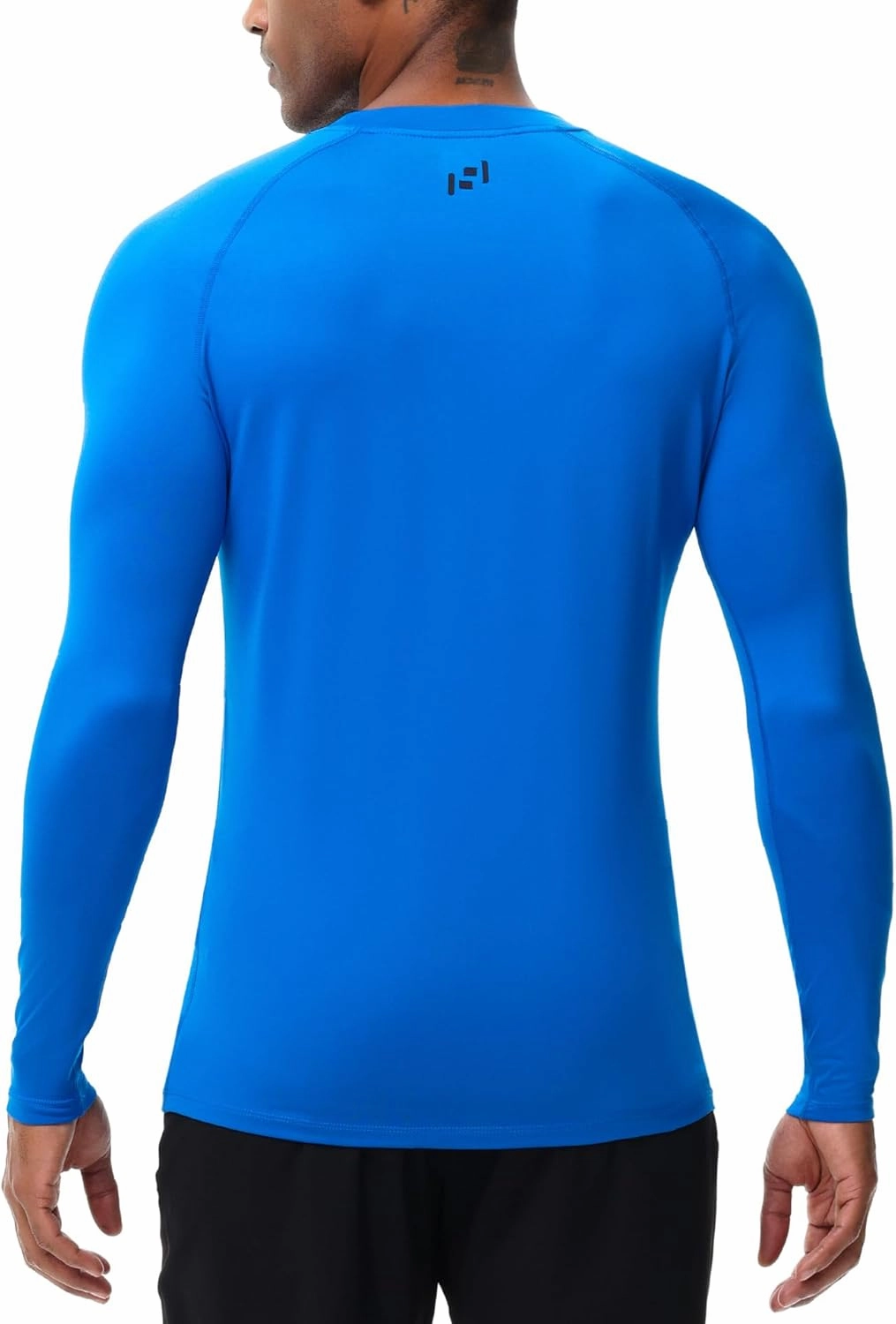 HUGE SPORTS Men's Thermal Base Layer Top for Winter Moisture Wicking Athletic Shirts for Skiing Running Workout