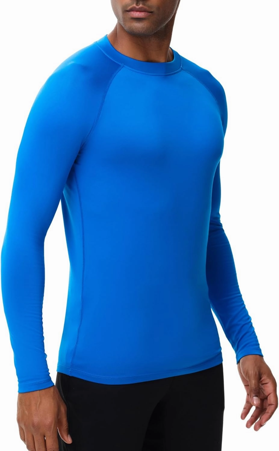 HUGE SPORTS Men's Thermal Base Layer Top for Winter Moisture Wicking Athletic Shirts for Skiing Running Workout
