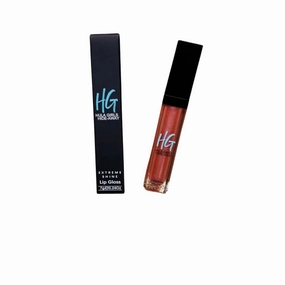 Hula Girls Hideaway – The Ultimate Lip Gloss | Loud Party | Warm pinkish peach lots of shimmers | Vegan Formula with Built-In Mirror & LED Light