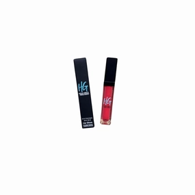 Hula Girls Hideaway – The Ultimate Lip Gloss | Love Kiss | Bold Beautiful Pinkish Red | Vegan Formula with Built-In Mirror & LED Light