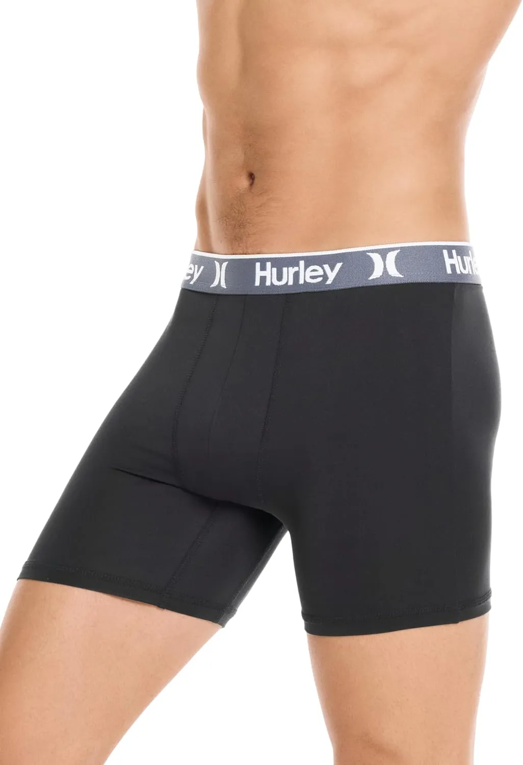 Hurley Men's 5 Pack Stretch Boxer Briefs