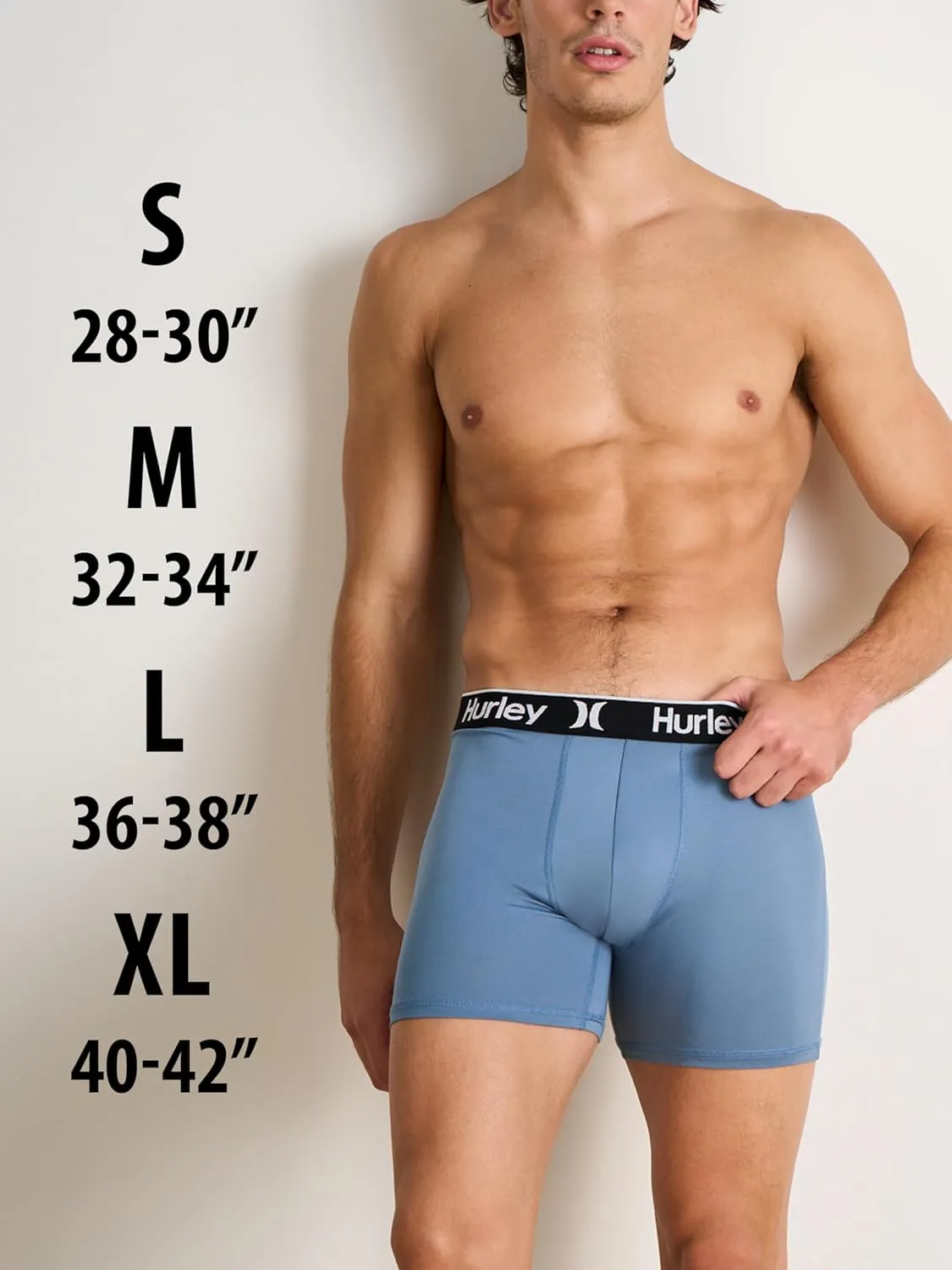 Hurley Men's 5 Pack Stretch Boxer Briefs