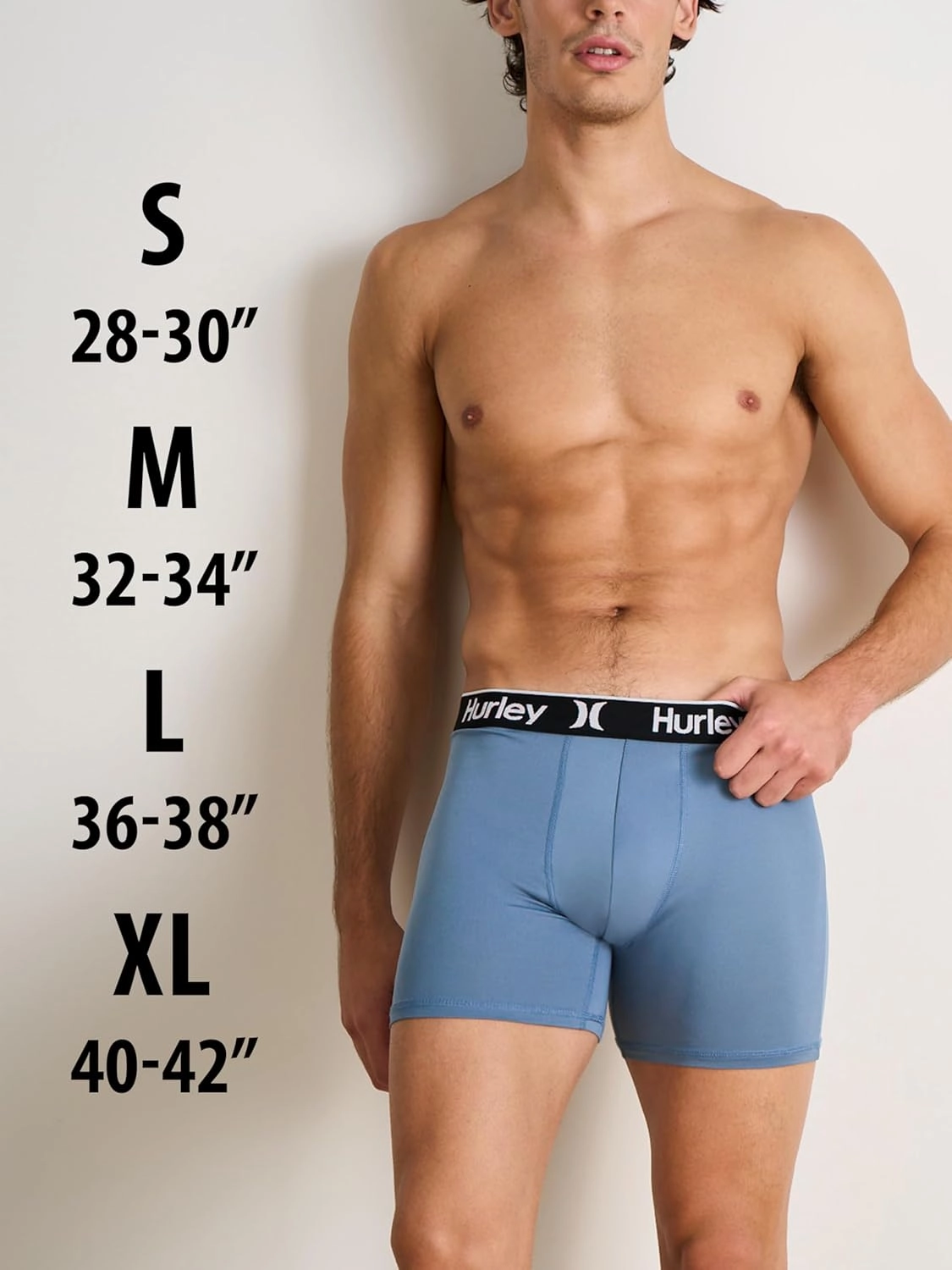 Hurley Men's 5 Pack Stretch Boxer Briefs