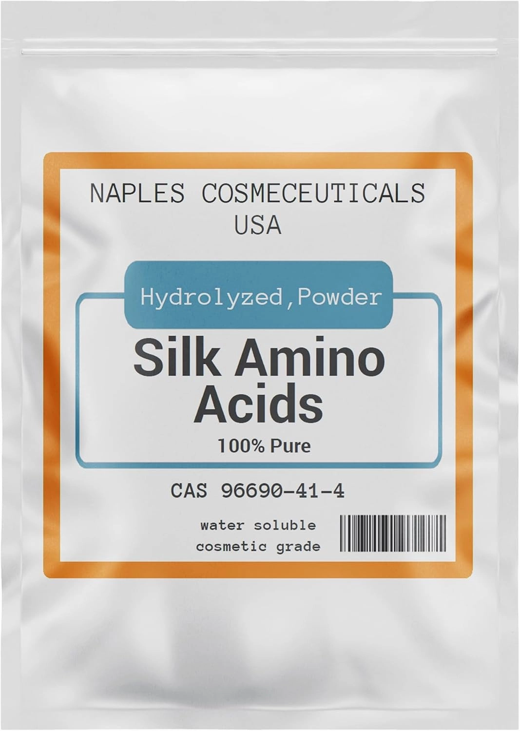 Hydrolyzed Silk Amino Acid Powder Cosmetic Grade for Hair Skin Nails Moisture Retention 100% Pure Use in Formulations or Add to Your Favorite Products (2 oz)