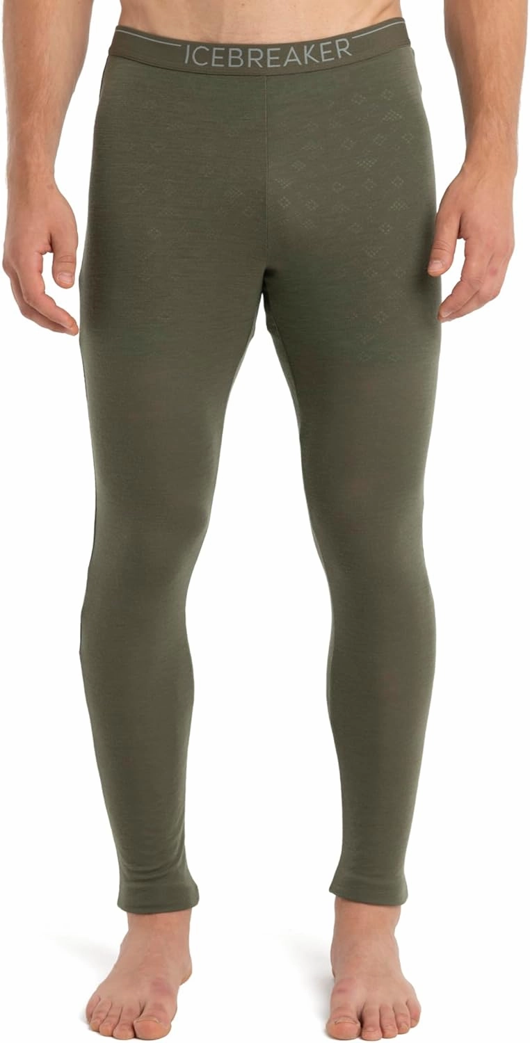 Icebreaker Merino Men's Everyday Cold Weather Leggings-Wool Base Layer Thermal Pants