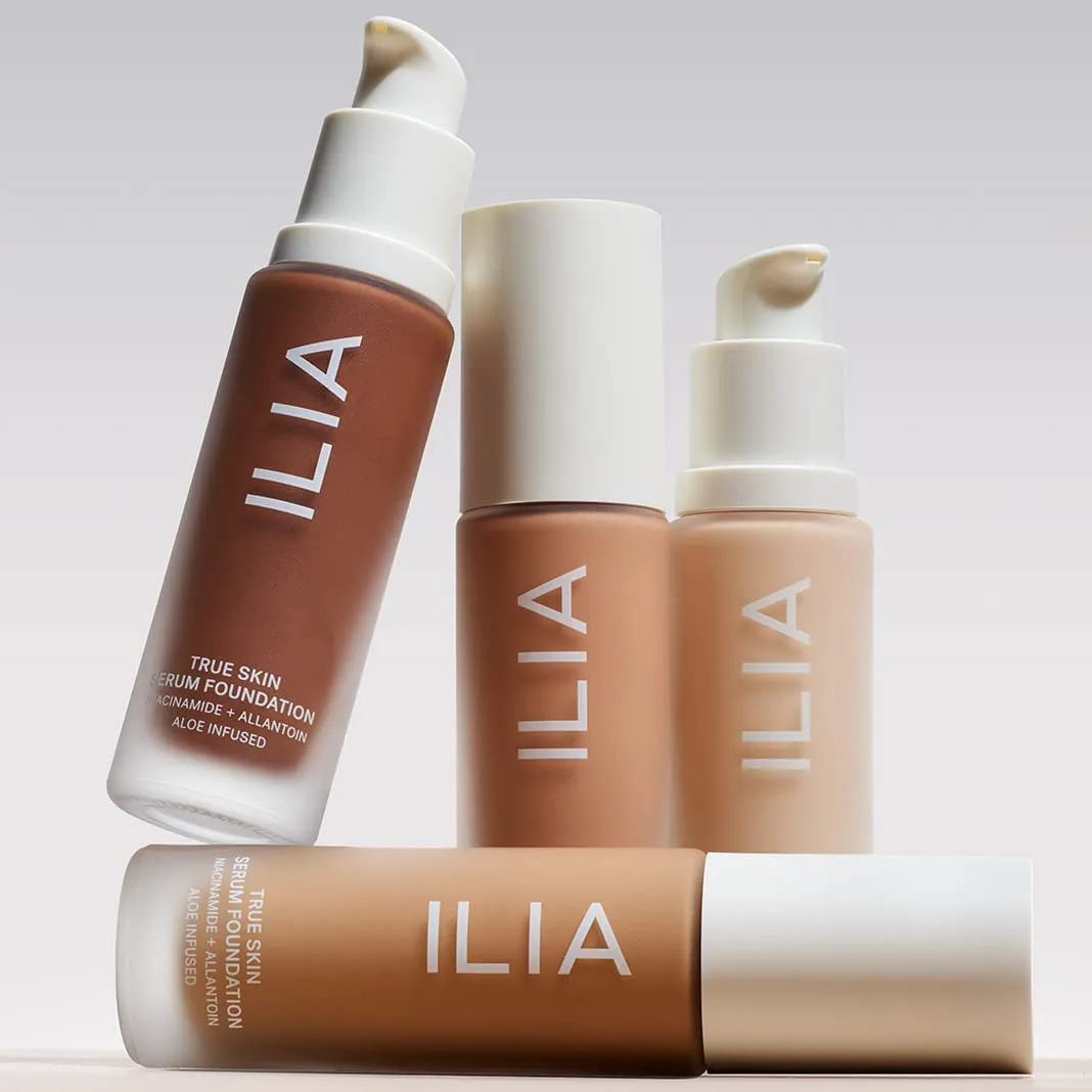 ILIA - True Skin Serum Foundation | Non-comedogenic, Cruelty-Free, Vegan, Weightless Feel, Buildable Coverage, Safe For Sensitive Skin (Formentera SF1)