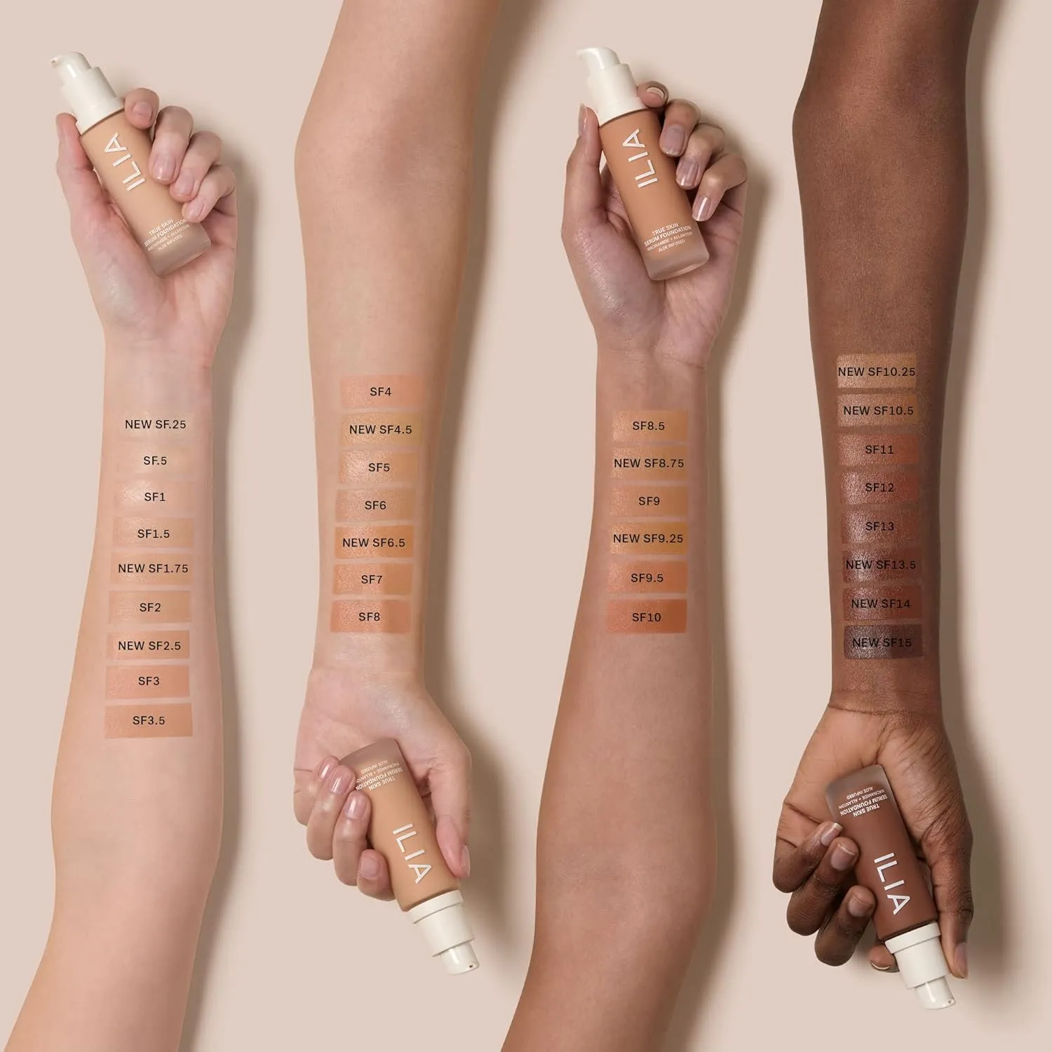 ILIA - True Skin Serum Foundation | Non-comedogenic, Cruelty-Free, Vegan, Weightless Feel, Buildable Coverage, Safe For Sensitive Skin (Formentera SF1)