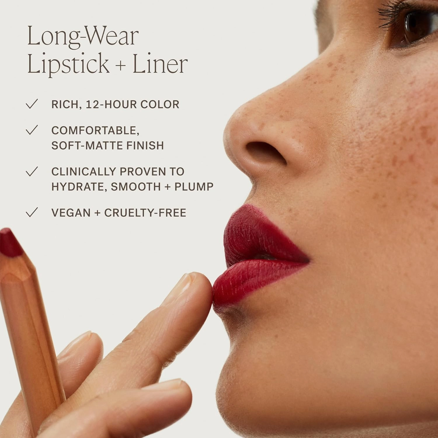ILIA - Lip Sketch Hydrating Crayon | Hydrate, Plump, Smooth, Strengthen | Long Lasting up to 12-Hours, Bleed-Resistant, Soft-Matte | Barrier-Building, Non-Toxic, Cruelty-Free (Piazza)