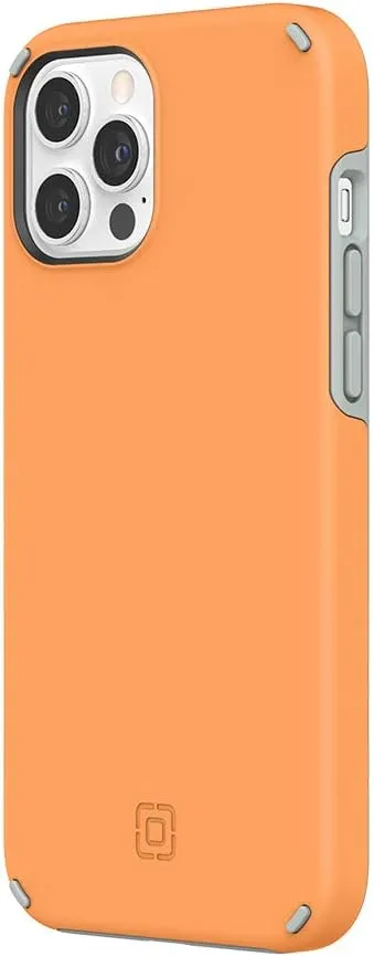 Incipio Duo Case for iPhone 12 Pro Max (6.7") – Magsafe & Wireless Charging Compatible, Slim Dual-Layer Protective Case with 12ft Drop Protection, Shock-Absorbing, Scratch-Resistant Cover - Clementine