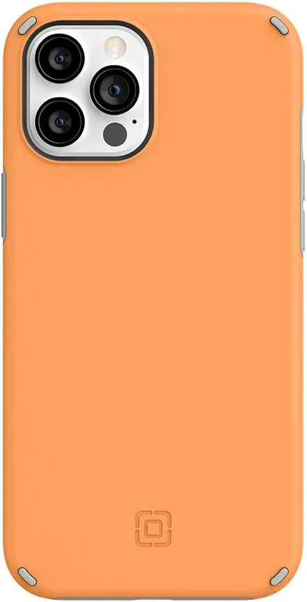 Incipio Duo Case for iPhone 12 Pro Max (6.7") – Magsafe & Wireless Charging Compatible, Slim Dual-Layer Protective Case with 12ft Drop Protection, Shock-Absorbing, Scratch-Resistant Cover - Clementine