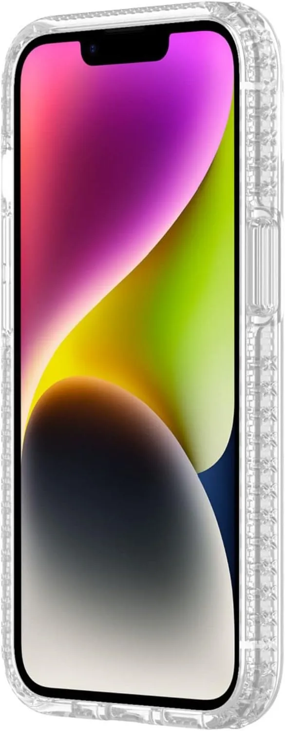Incipio Grip Series Case for iPhone 14, Multi-Directional Grip, 14 ft (4.3m) Drop Protection - Clear (IPH-2008-CLR)