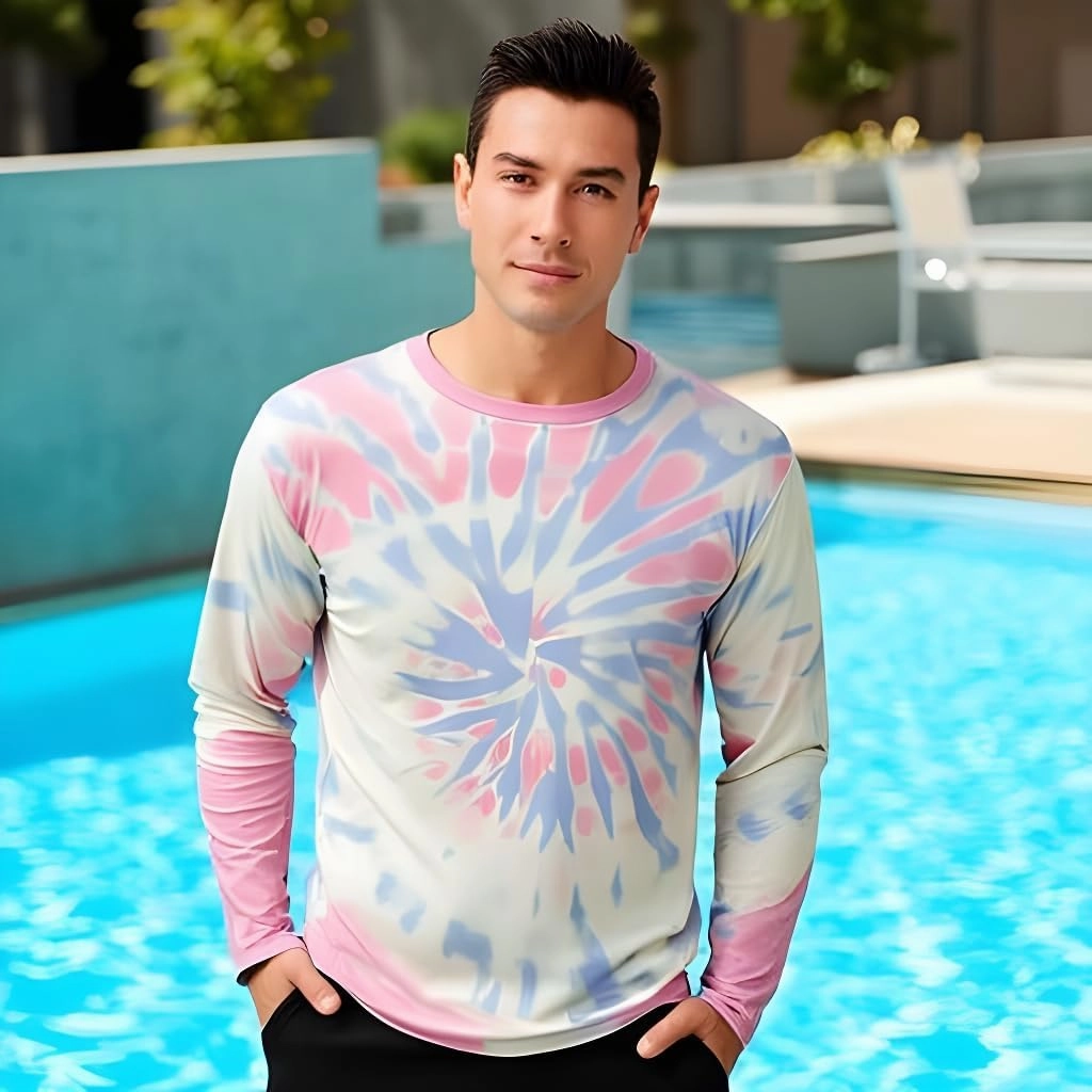 INGEAR Men's UPF 50  Long Sleeve Sun Shirt, Quick-Dry UV Protection Rash Guard for Fishing, Hiking, Swimming