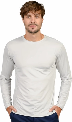 INGEAR Men's UPF 50  Long Sleeve Sun Shirt, Quick-Dry UV Protection Rash Guard for Fishing, Hiking, Swimming