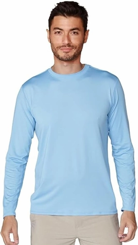 INGEAR Men's UPF 50  Long Sleeve Sun Shirt, Quick-Dry UV Protection Rash Guard for Fishing, Hiking, Swimming