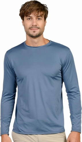 INGEAR Men's UPF 50  Long Sleeve Sun Shirt, Quick-Dry UV Protection Rash Guard for Fishing, Hiking, Swimming