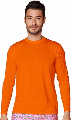 INGEAR Men's UPF 50  Long Sleeve Sun Shirt, Quick-Dry UV Protection Rash Guard for Fishing, Hiking, Swimming