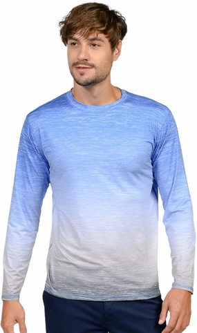 INGEAR Men's UPF 50  Long Sleeve Sun Shirt, Quick-Dry UV Protection Rash Guard for Fishing, Hiking, Swimming