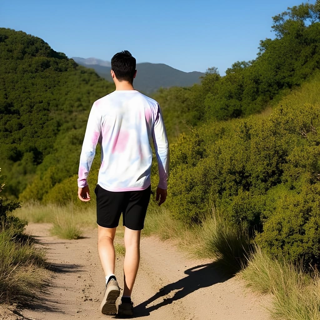 INGEAR Men's UPF 50  Long Sleeve Sun Shirt, Quick-Dry UV Protection Rash Guard for Fishing, Hiking, Swimming