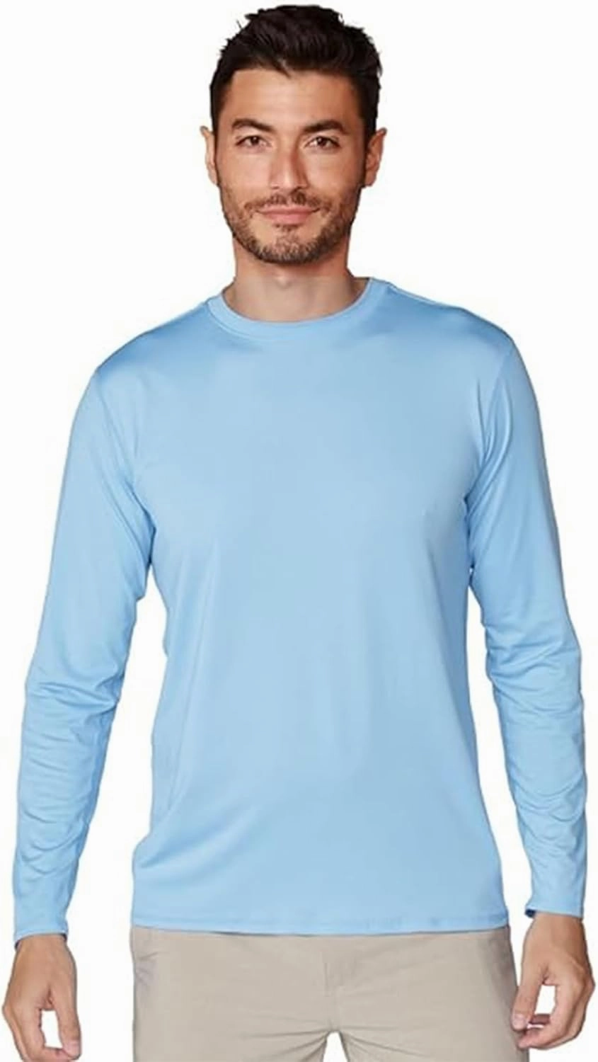 INGEAR Men's UPF 50  Long Sleeve Sun Shirt, Quick-Dry UV Protection Rash Guard for Fishing, Hiking, Swimming