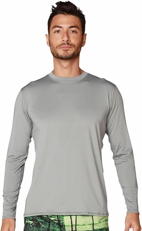 INGEAR Men's UPF 50  Long Sleeve Sun Shirt, Quick-Dry UV Protection Rash Guard for Fishing, Hiking, Swimming