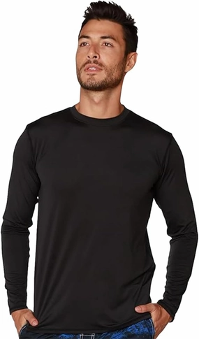 INGEAR Men's UPF 50  Long Sleeve Sun Shirt, Quick-Dry UV Protection Rash Guard for Fishing, Hiking, Swimming