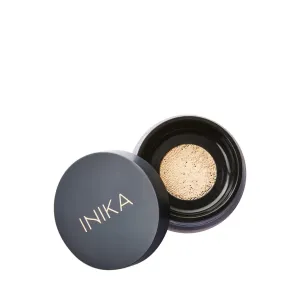 INIKA Organic Mineral Powder Foundation with SPF 25 - Vegan Makeup, Natural Looking, Buildable Coverage, Flawless Radiance & Glow, Blemish Coverage, Cruelty Free, Sustainable Packaging, Grace, 8g